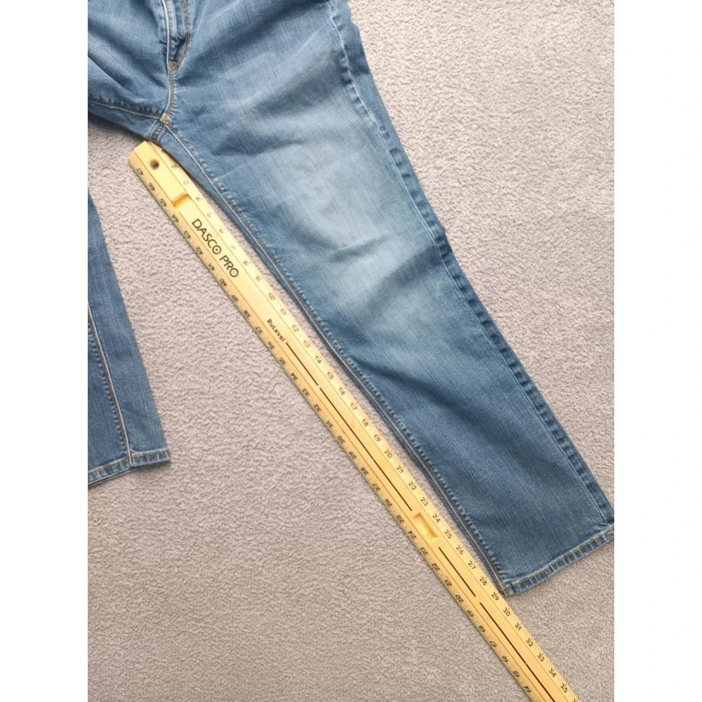 LOFT Modern Slim Jeans Women Size‎ 14 Blue Wash Stretch Denim Mid Rise Soft